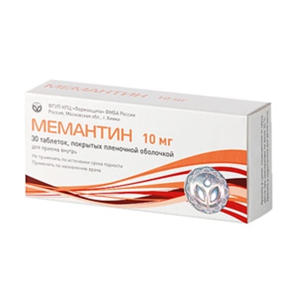 Memantine 10 mg 30 tablets