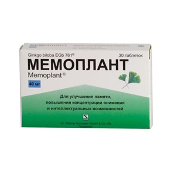 Memoplant 40 mg 30 tablets