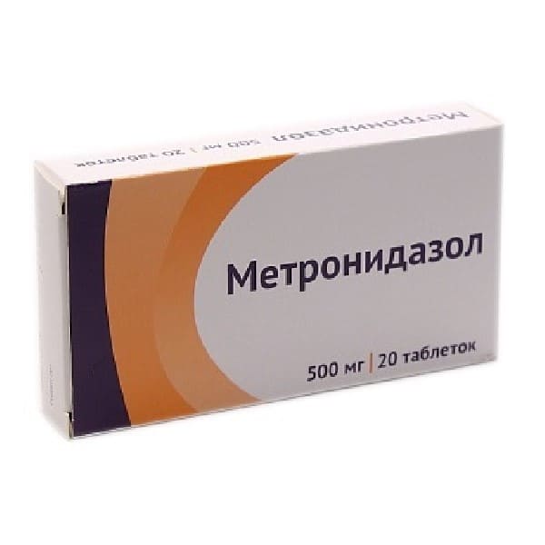 Metronidazole 500 mg 20 tablets