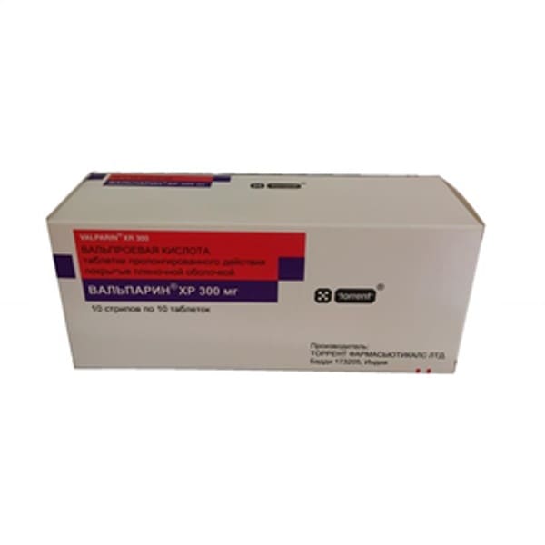 Valparin xp 300 mg 100 tablets